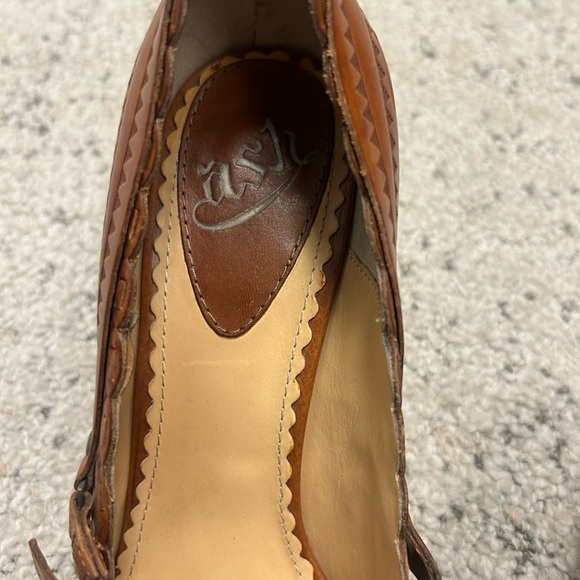 Ash 7.5 (38 EU) mint condition Brown Heels with Vintage-Inspired Design - Picture 8 of 15